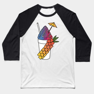 Snow Cone with Umbrella Baseball T-Shirt